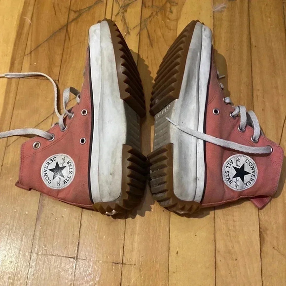 Platform pink converse star hike chuck  taylor - Picture 4 of 8